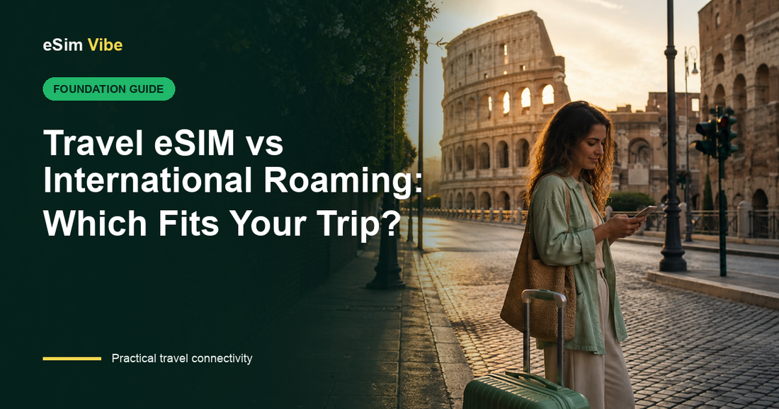 eSIM vs international roaming decision for an international traveller