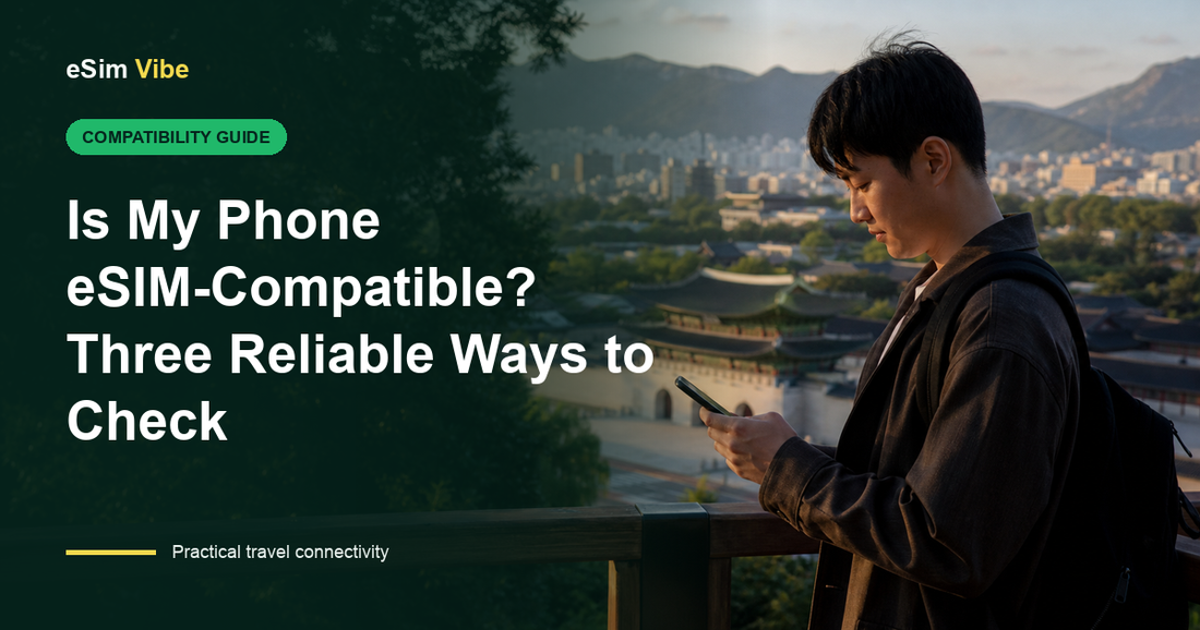 Traveller checking is my phone eSIM compatible in mobile network settings