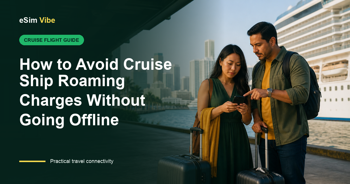 Phone settings to avoid cruise roaming charges while using ship Wi-Fi