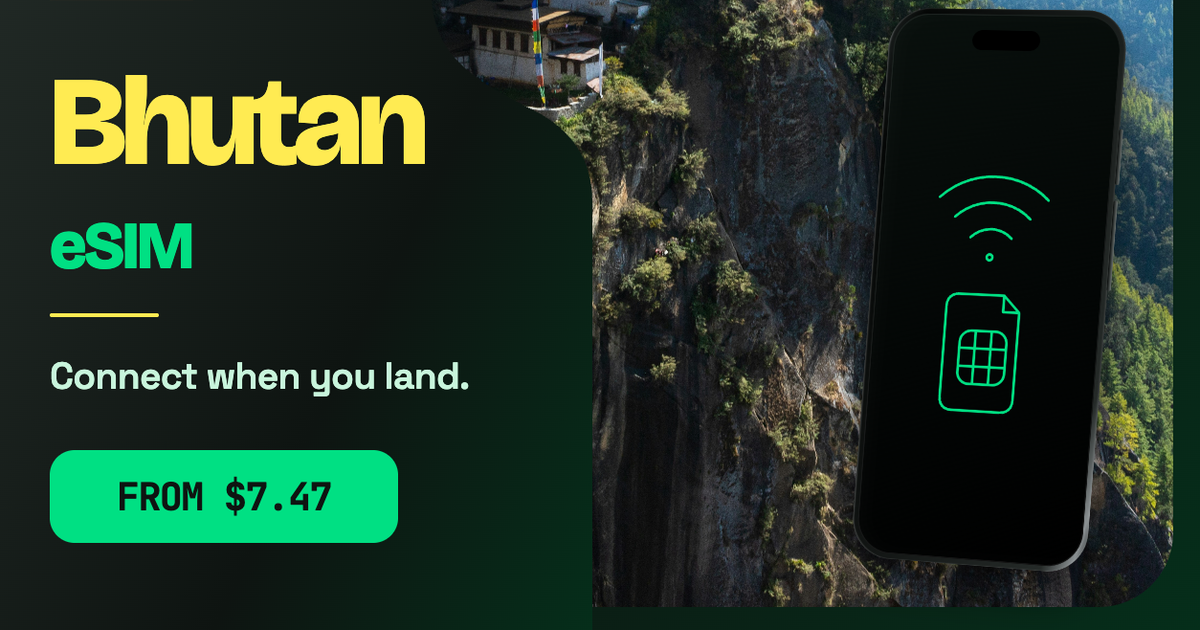 Bhutan eSIM travel data guide