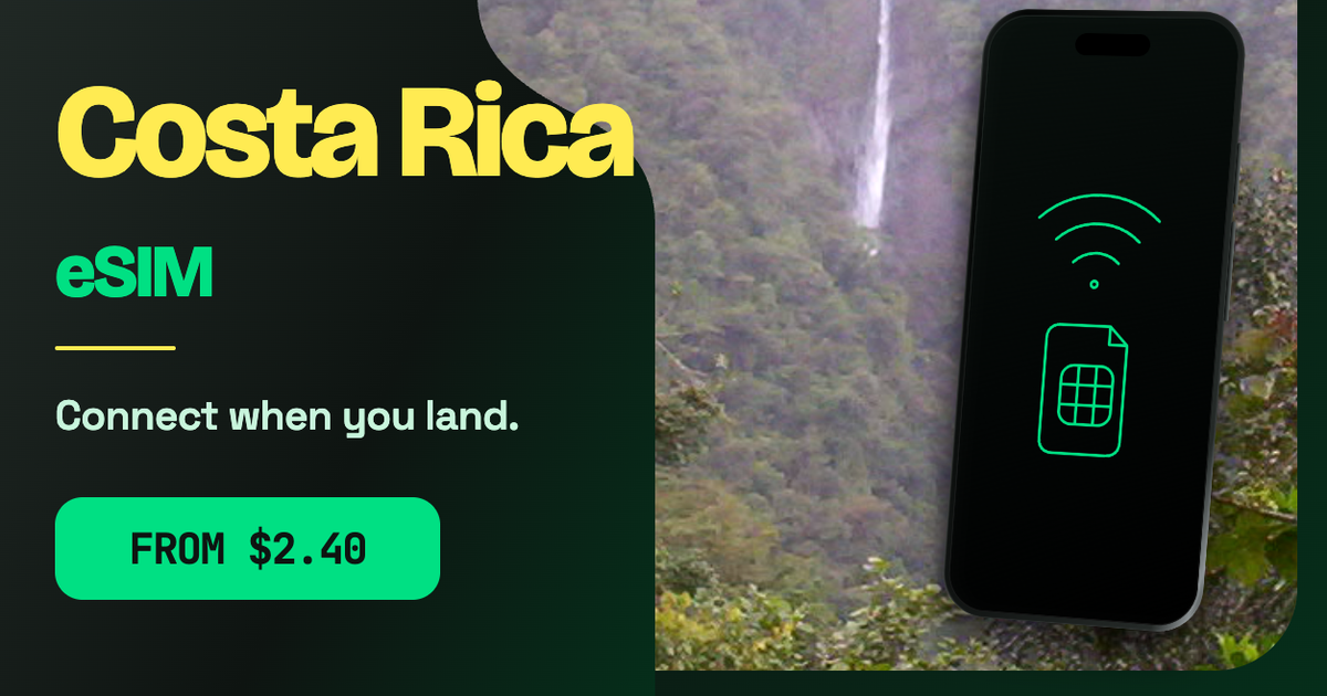 Costa Rica eSIM travel data guide