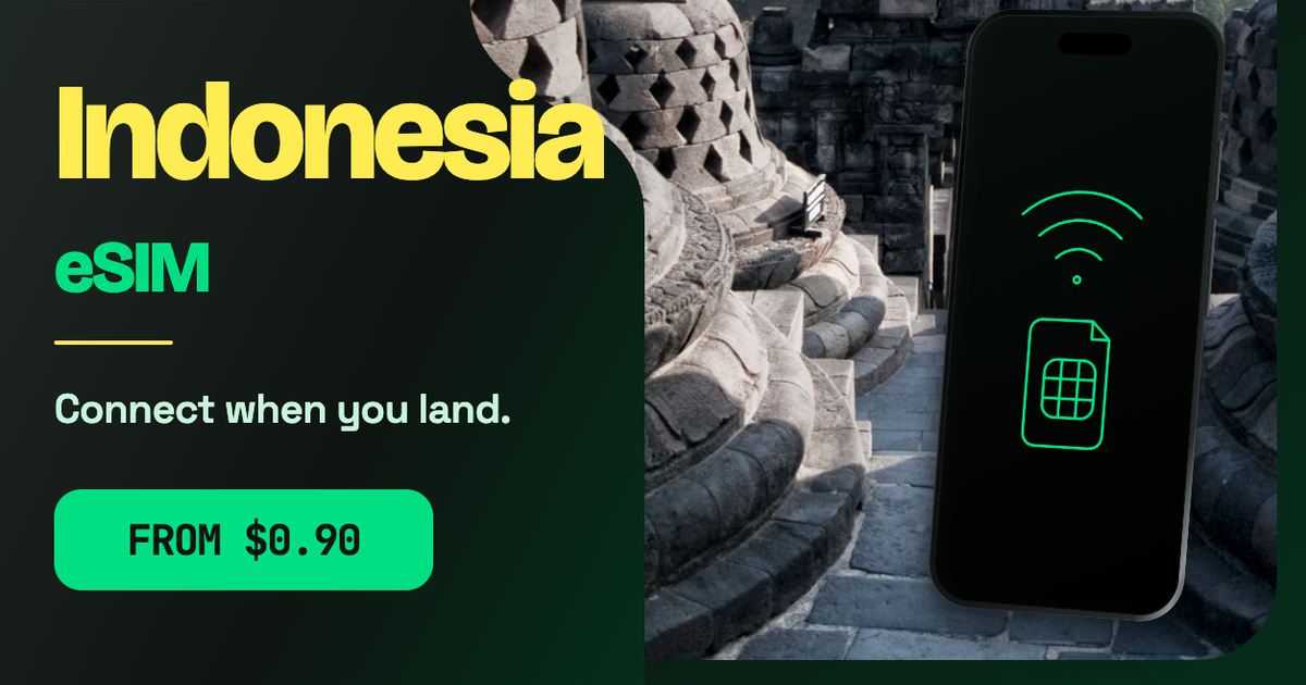 Indonesia eSIM travel data guide