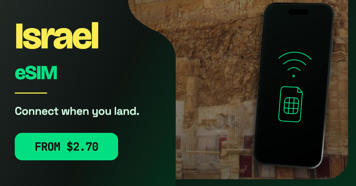 Israel eSIM travel data guide