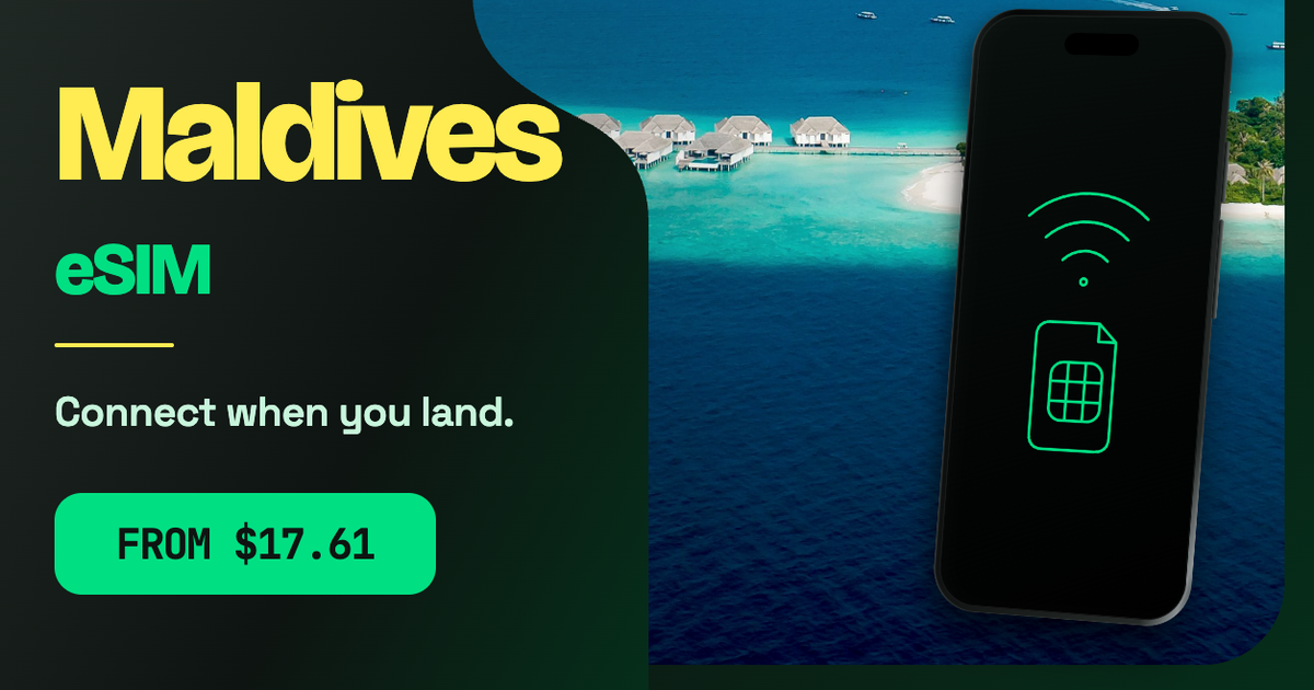 Maldives eSIM travel data guide