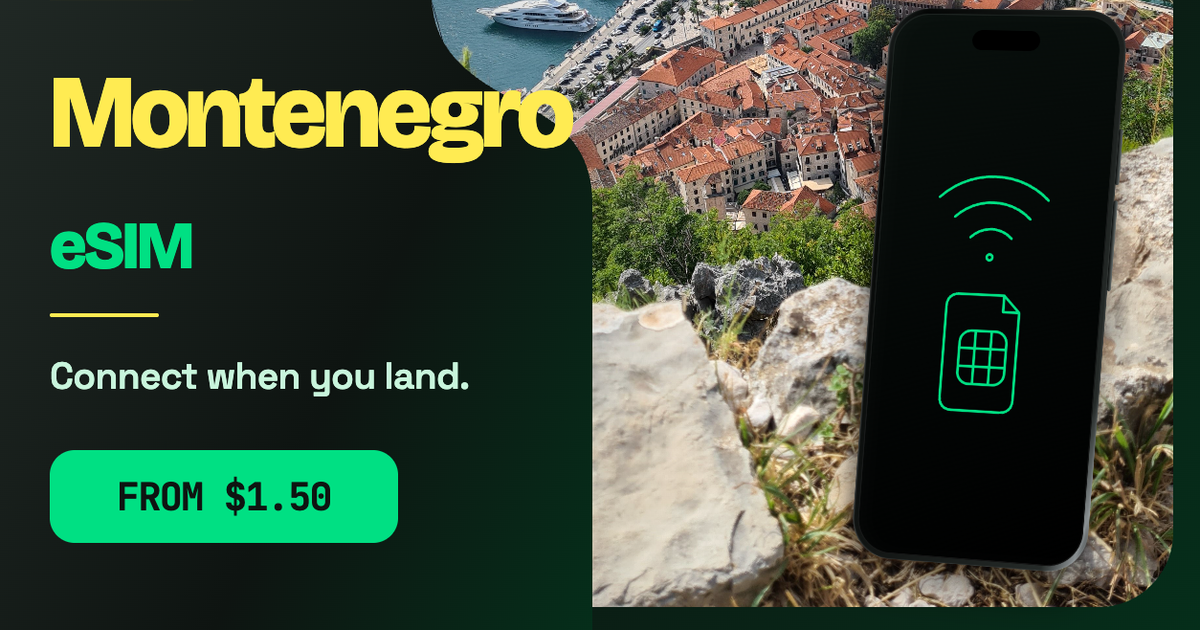 Montenegro eSIM travel data guide