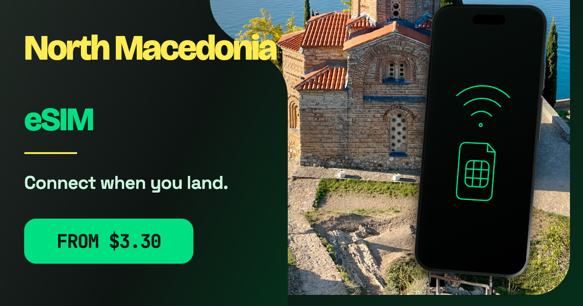 North Macedonia eSIM travel data guide