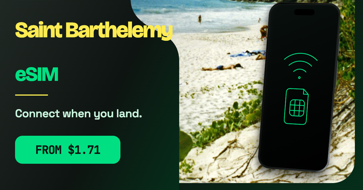 Saint Barthélemy eSIM travel data guide