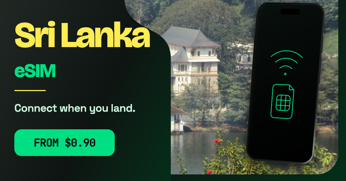 Sri Lanka eSIM travel data guide