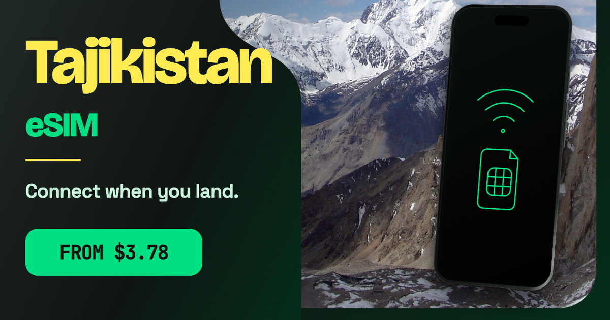 Tajikistan eSIM travel data guide