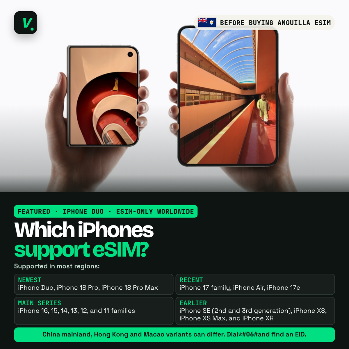 Anguilla eSIM – iPhone compatibility