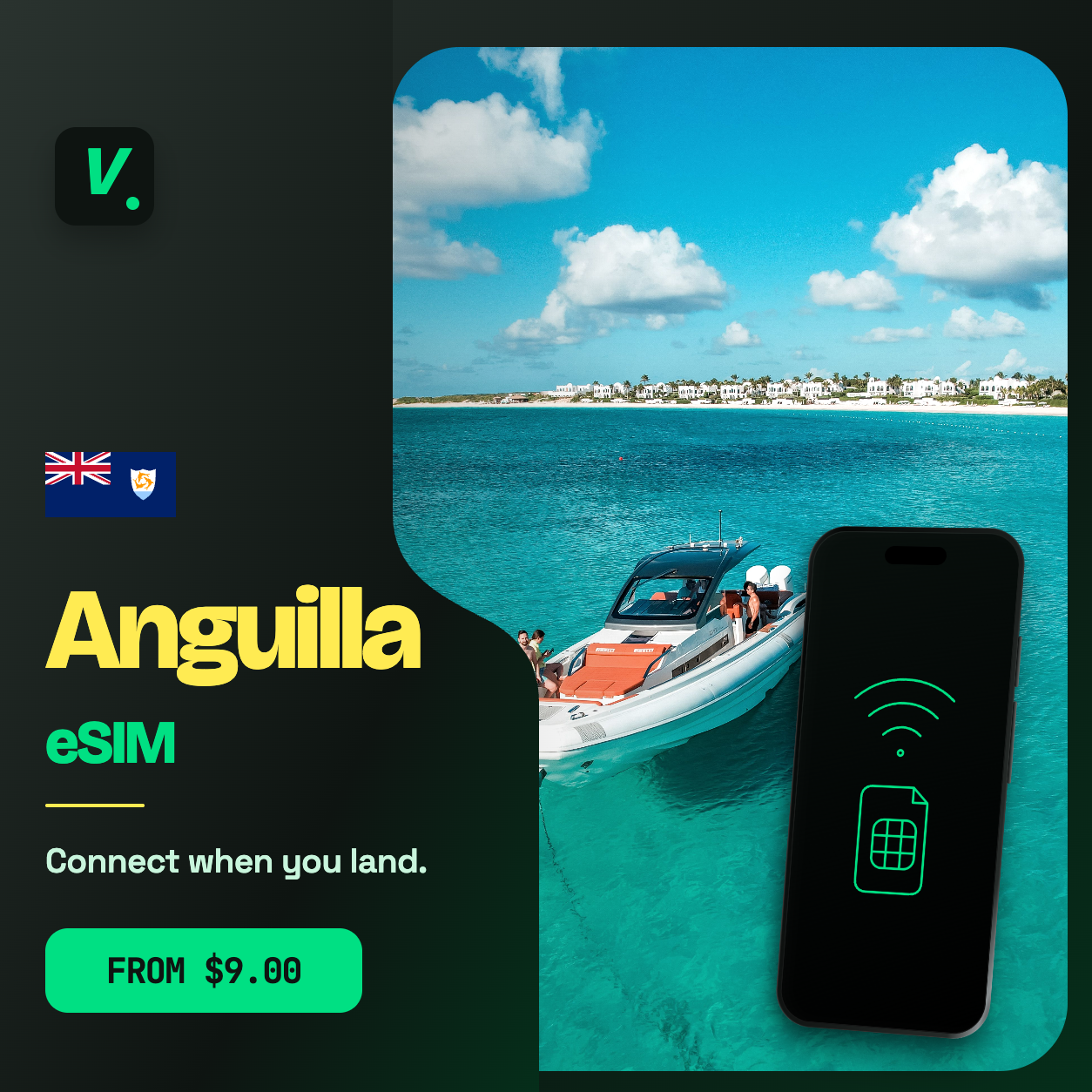 Anguilla eSIM – prepaid travel data plans