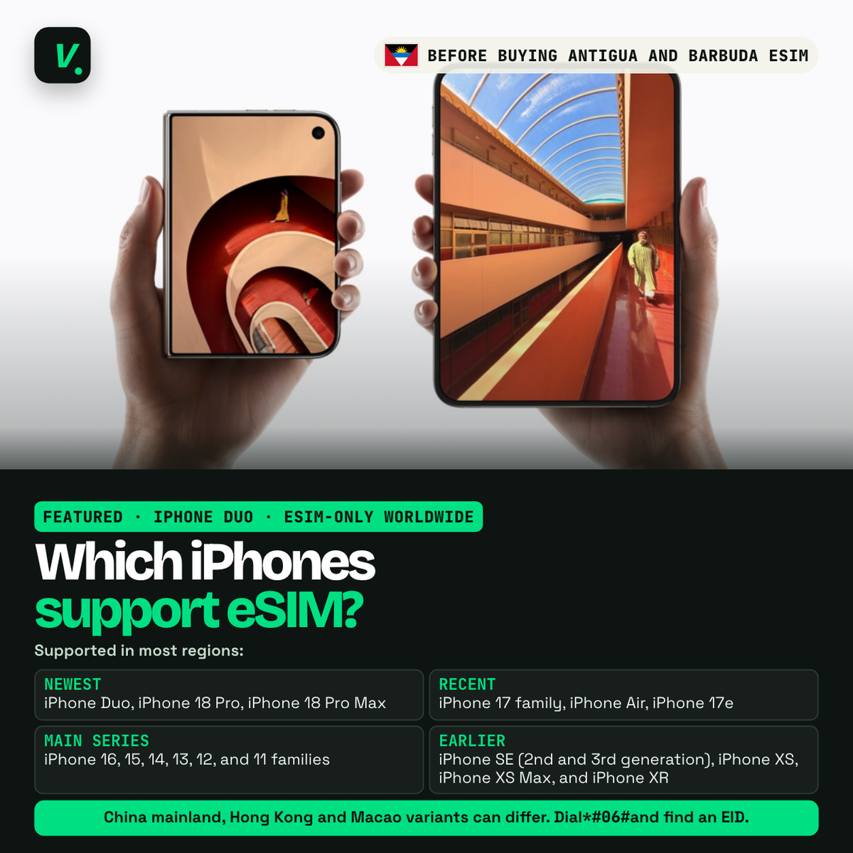 Antigua and Barbuda eSIM – iPhone compatibility