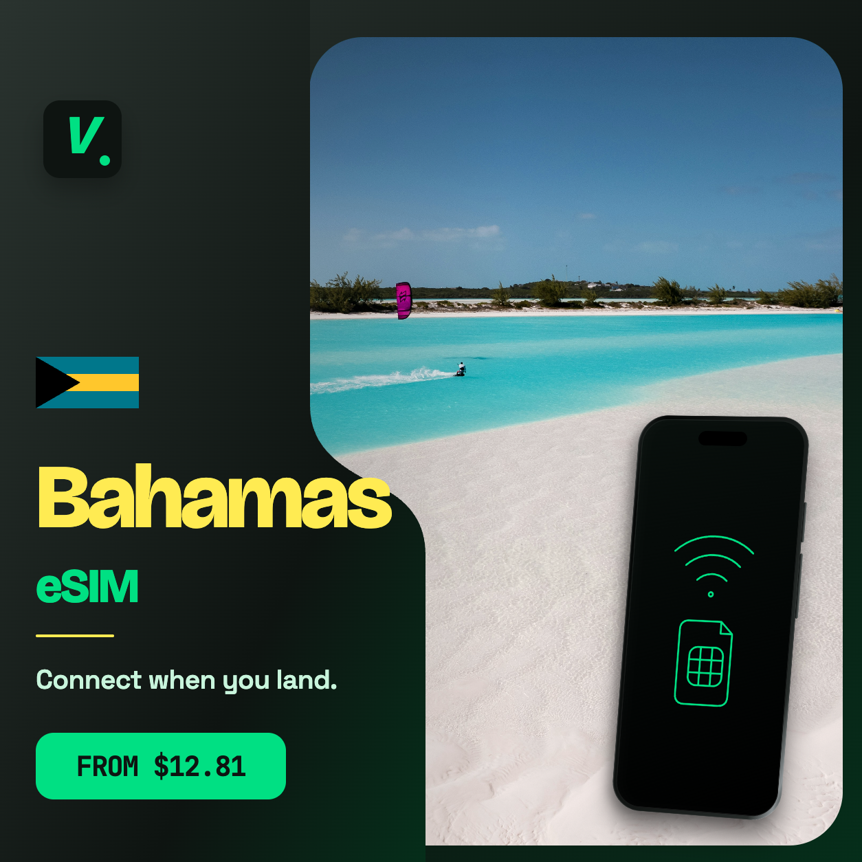 Bahamas eSIM – prepaid travel data plans