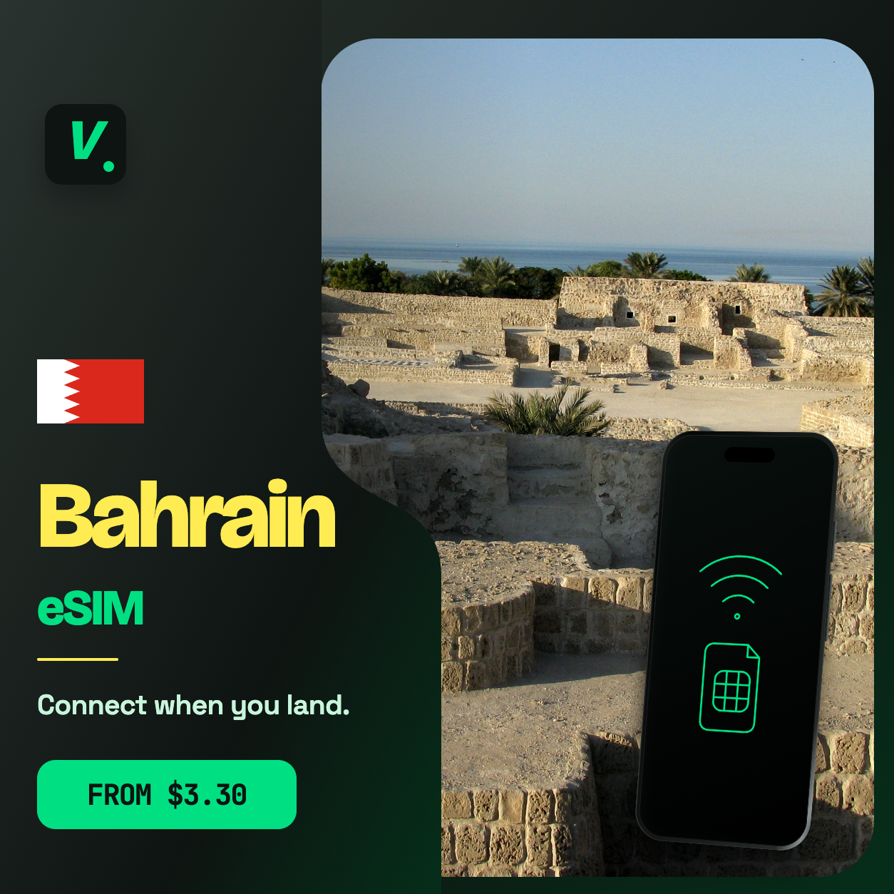 Bahrain eSIM – prepaid travel data plans