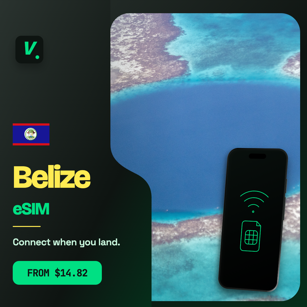 Belize eSIM – prepaid travel data plans