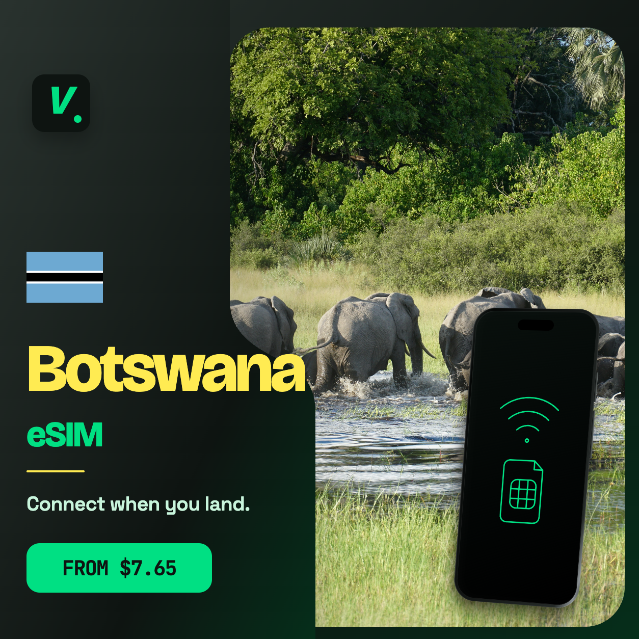 Botswana eSIM – prepaid travel data plans