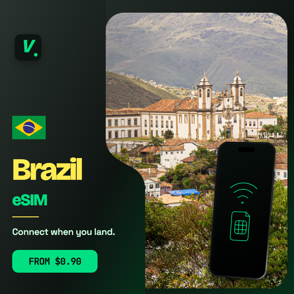 Brazil eSIM – prepaid travel data plans
