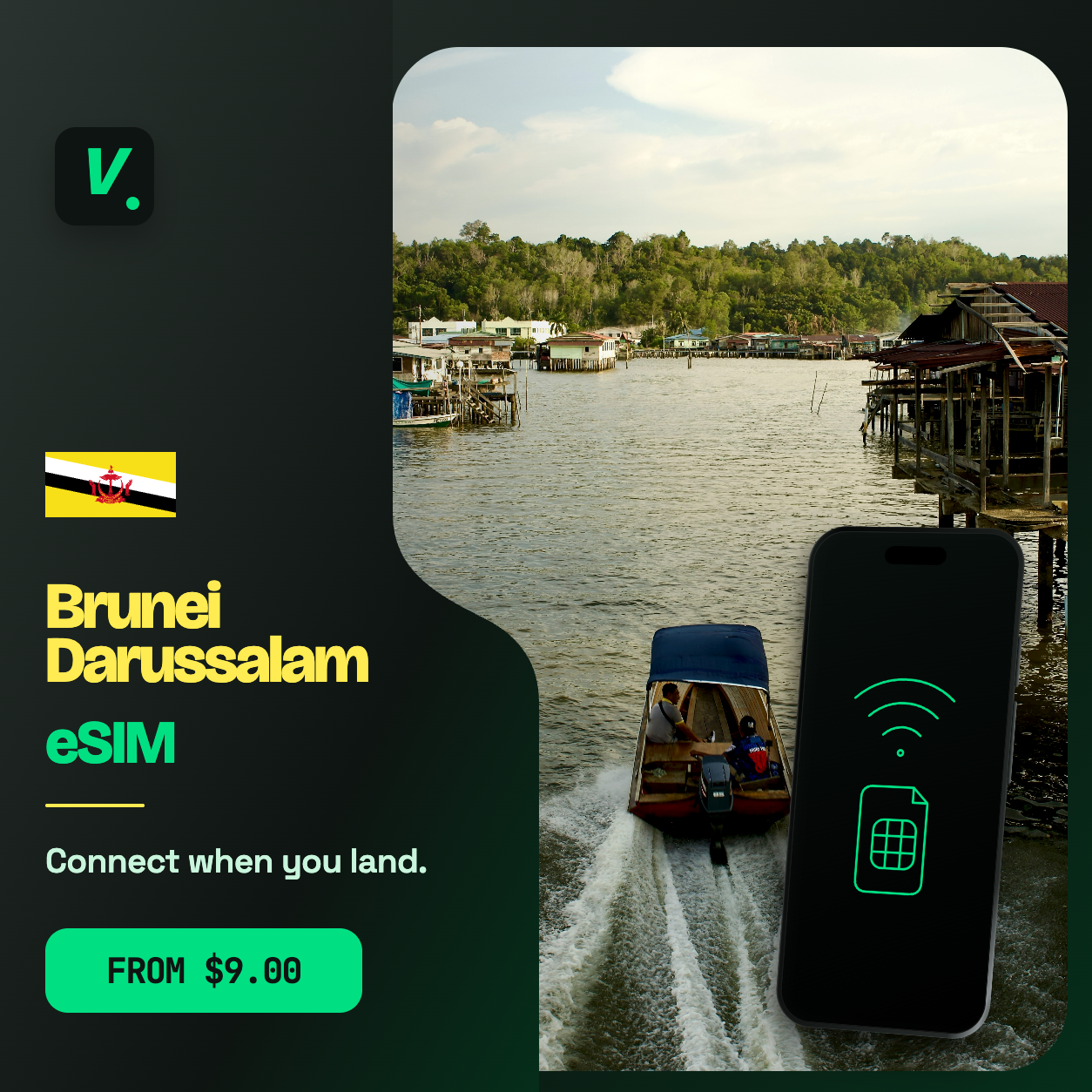 Brunei Darussalam eSIM – prepaid travel data plans