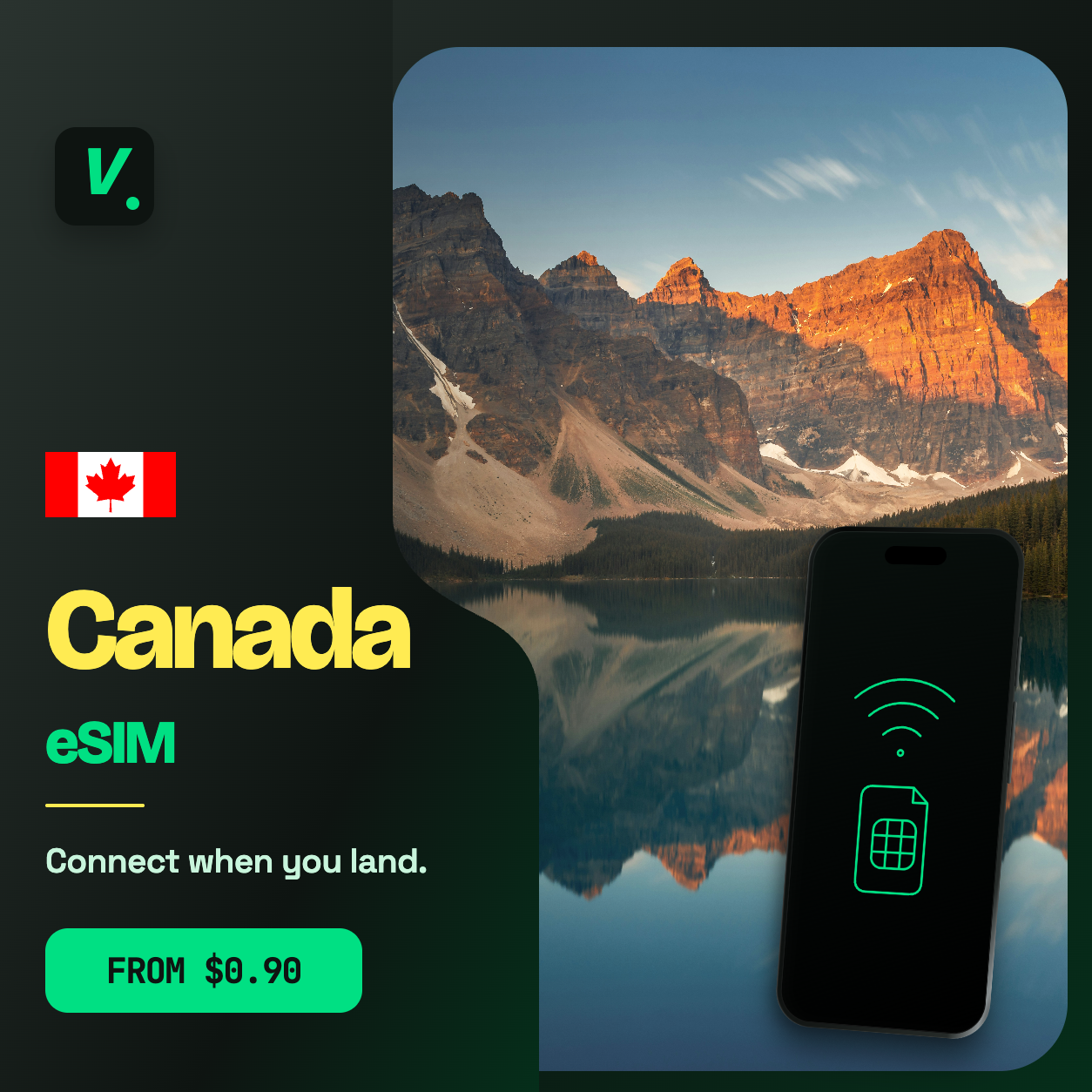 Canada eSIM – prepaid travel data plans