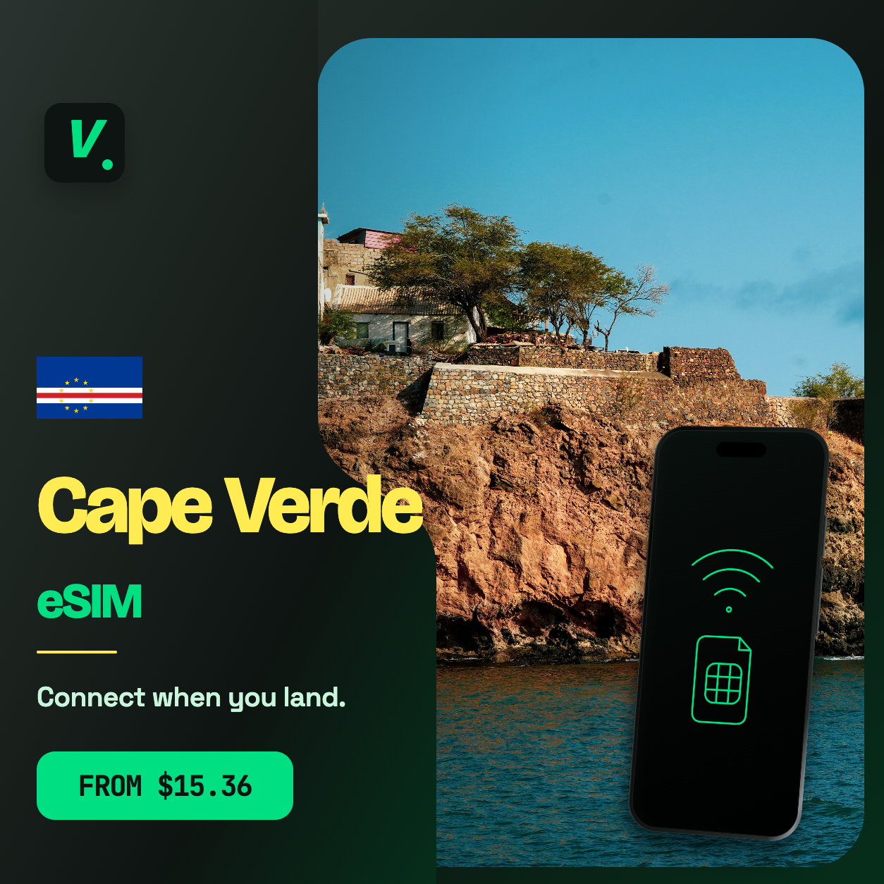 Cape Verde eSIM – prepaid travel data plans
