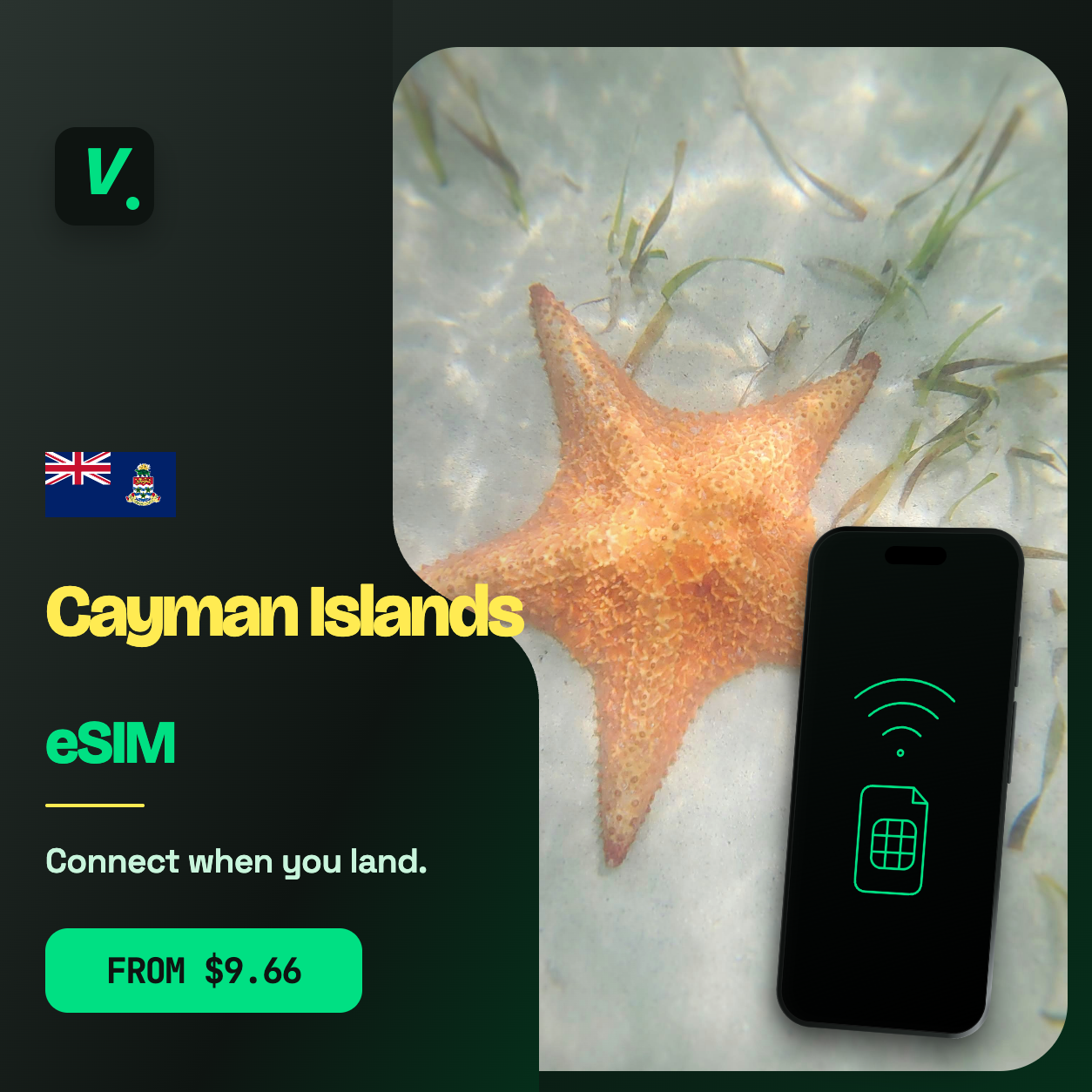 Cayman Islands eSIM – prepaid travel data plans