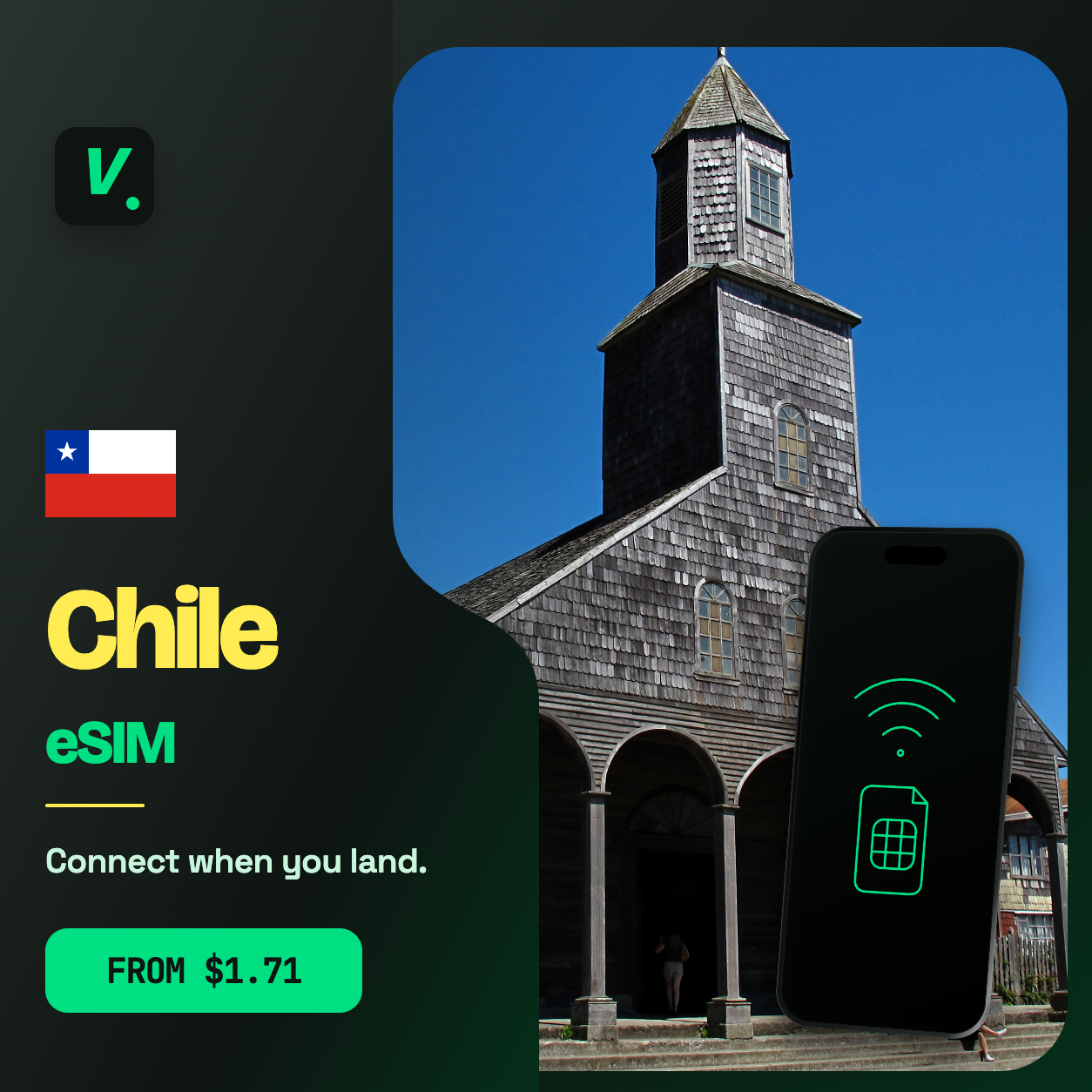 Chile eSIM – prepaid travel data plans