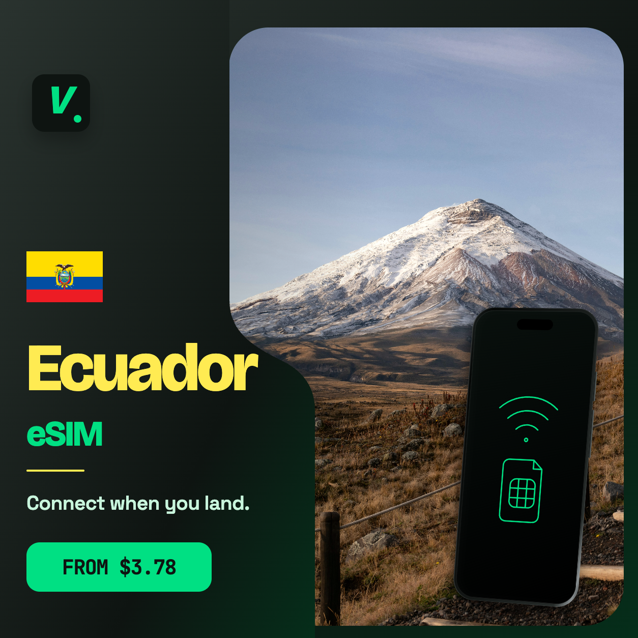 Ecuador eSIM – prepaid travel data plans