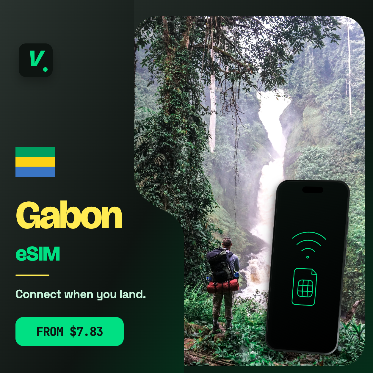 Gabon eSIM – prepaid travel data plans