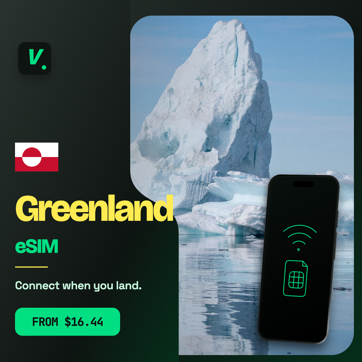 Greenland eSIM – prepaid travel data plans