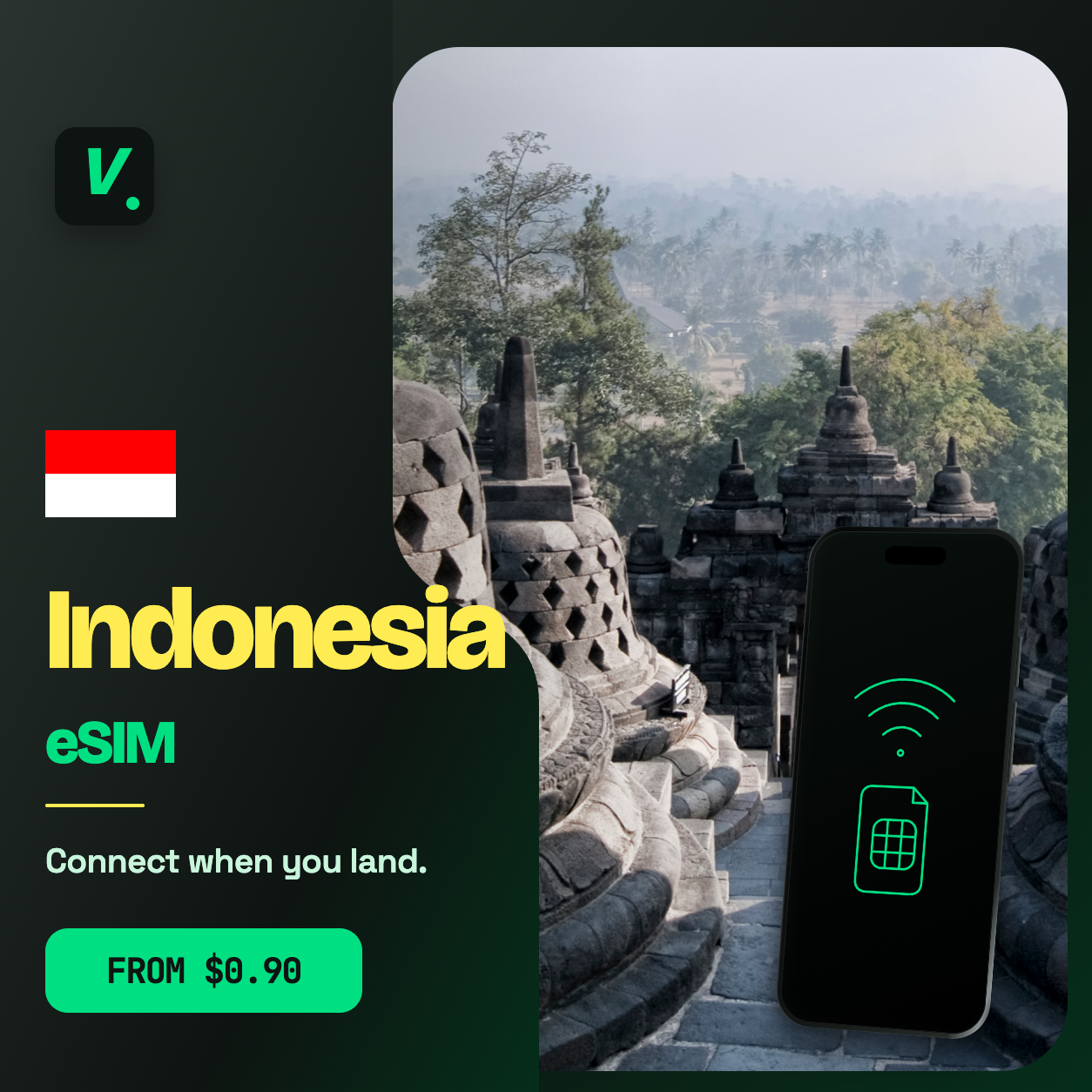 Indonesia eSIM – prepaid travel data plans