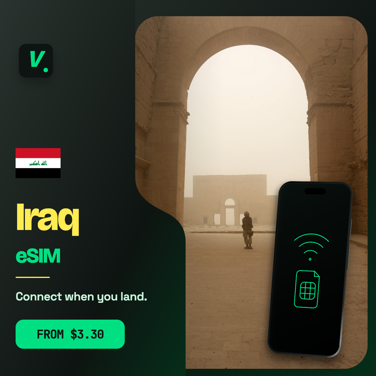 Iraq eSIM – prepaid travel data plans