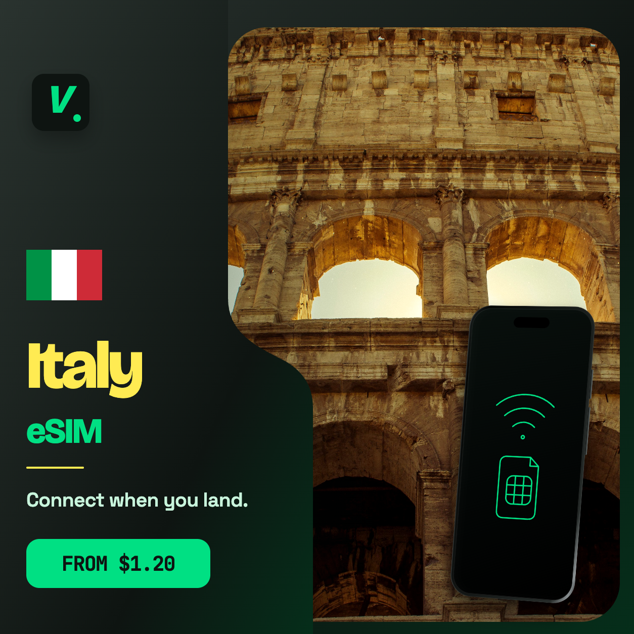 Italy eSIM – prepaid travel data plans