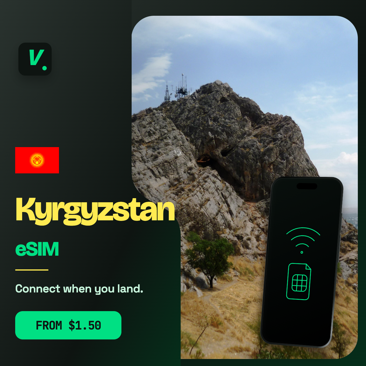 Kyrgyzstan eSIM – prepaid travel data plans