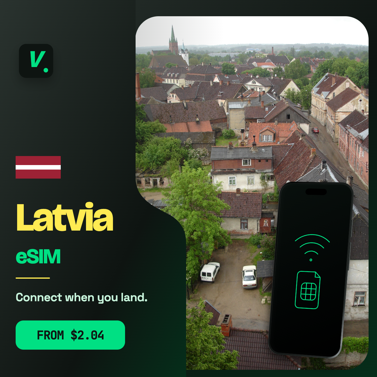 Latvia eSIM – prepaid travel data plans