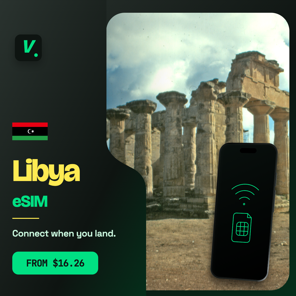 Libya eSIM – prepaid travel data plans