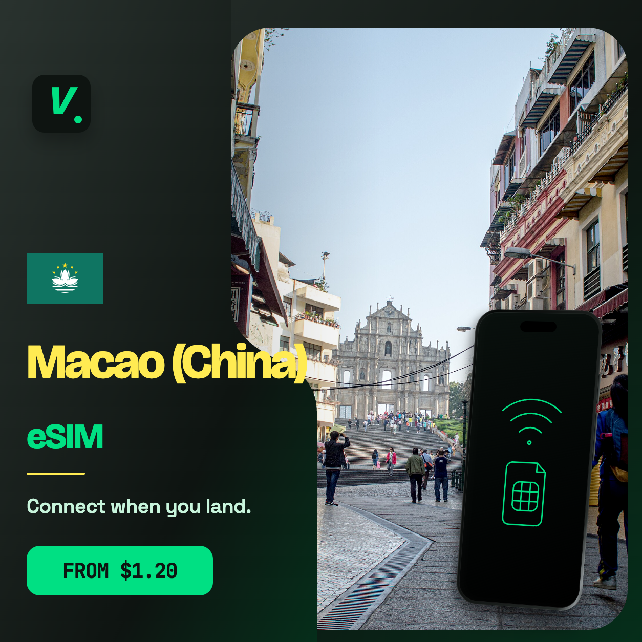 Macao (China) eSIM – prepaid travel data plans