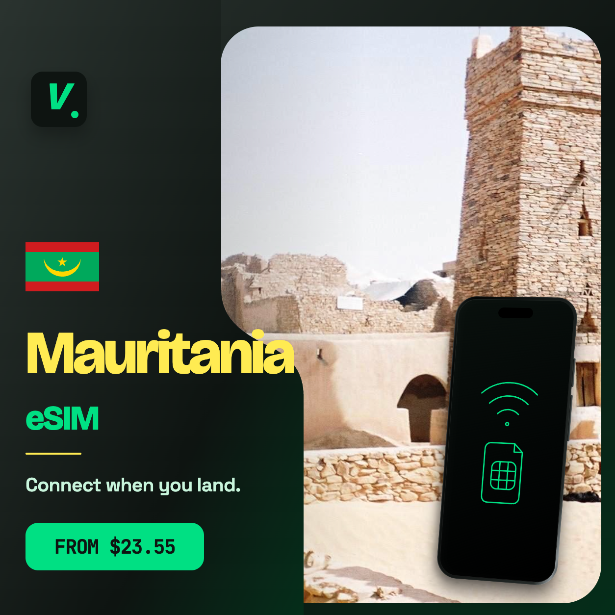 Mauritania eSIM – prepaid travel data plans