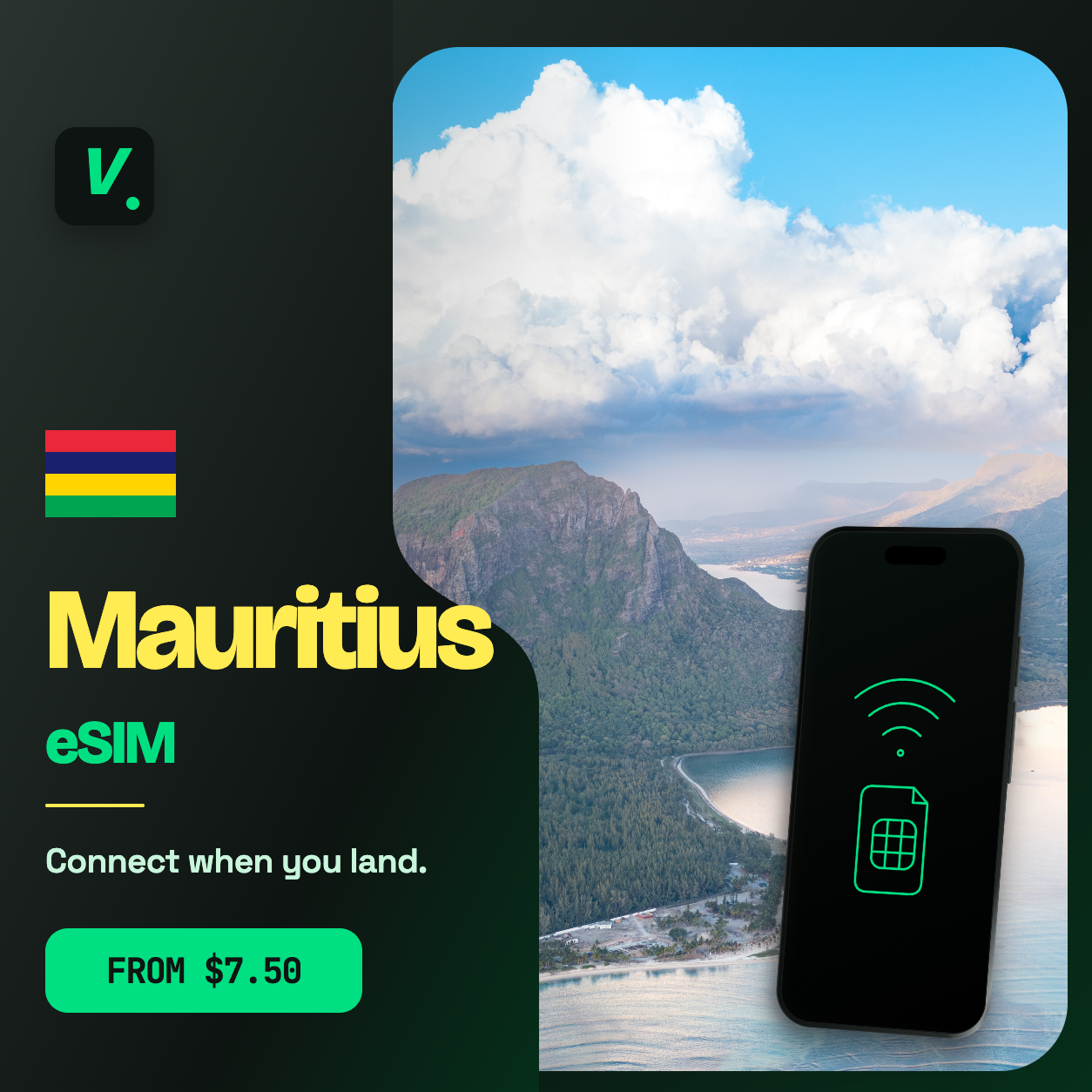 Mauritius eSIM – prepaid travel data plans