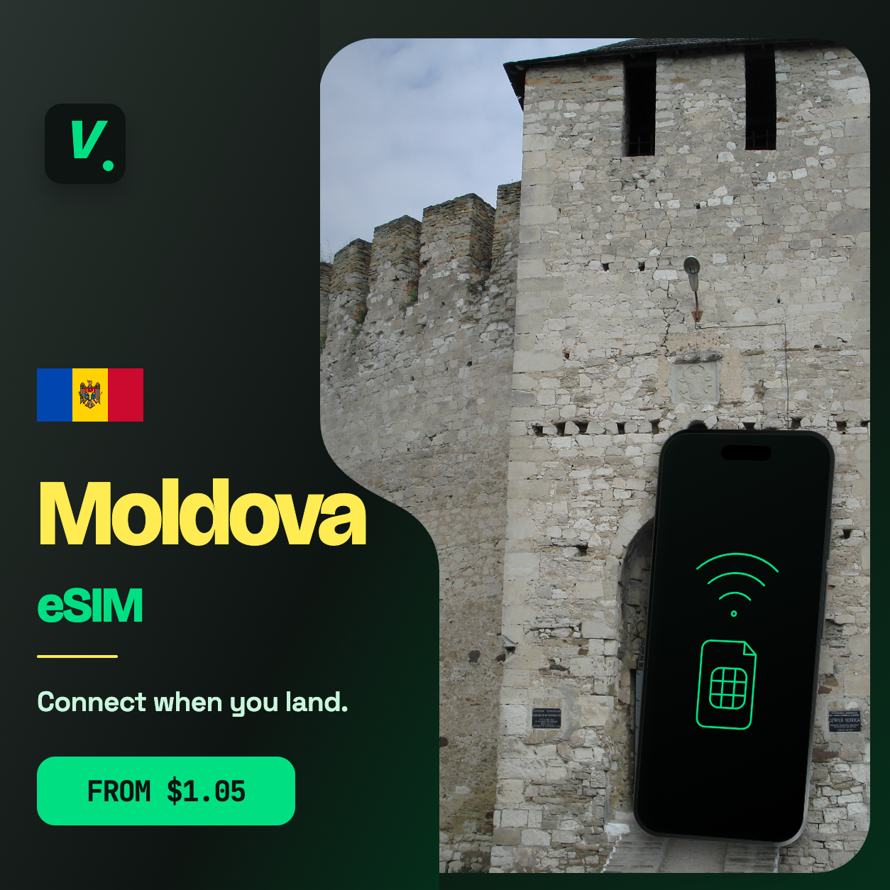 Moldova eSIM – prepaid travel data plans