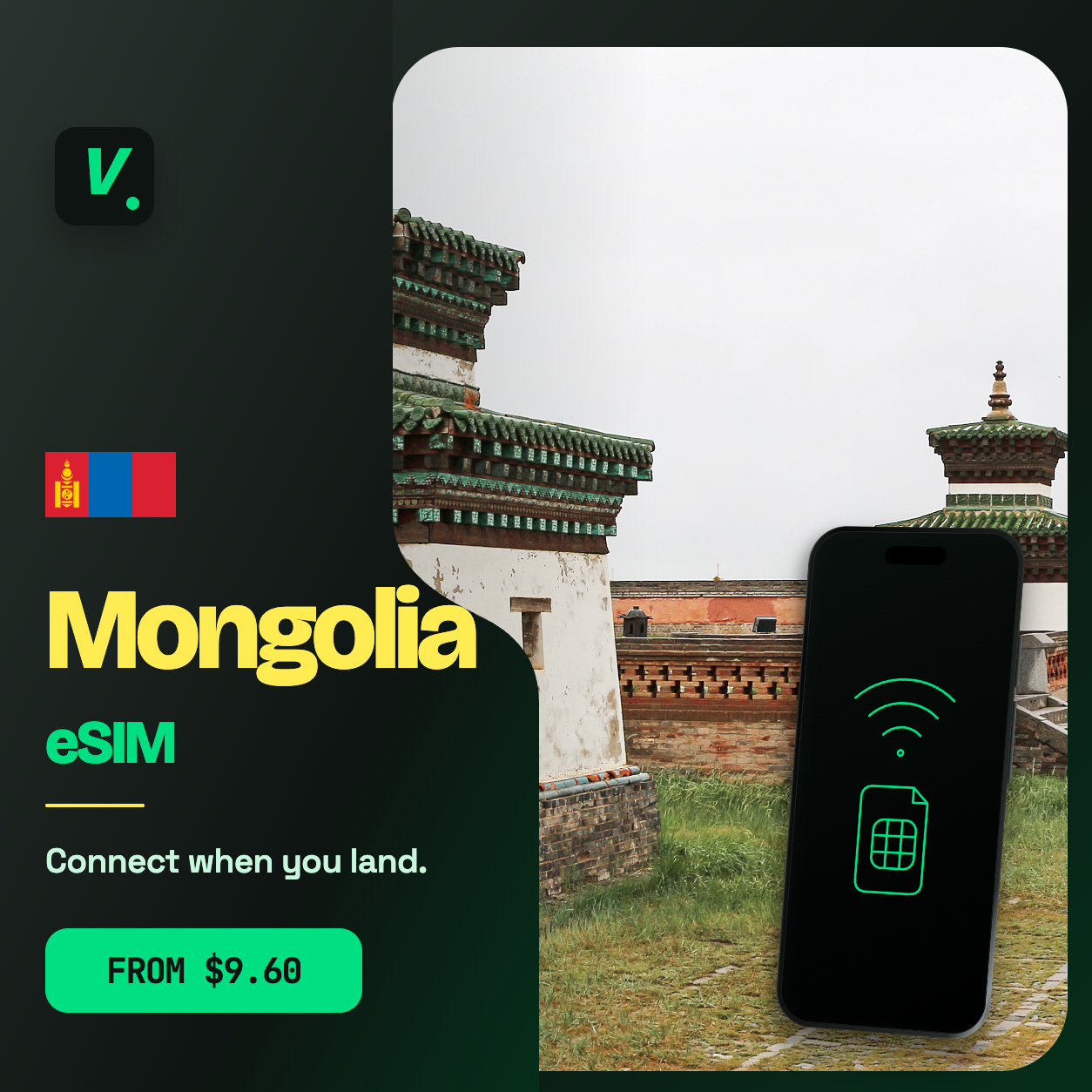 Mongolia eSIM – prepaid travel data plans