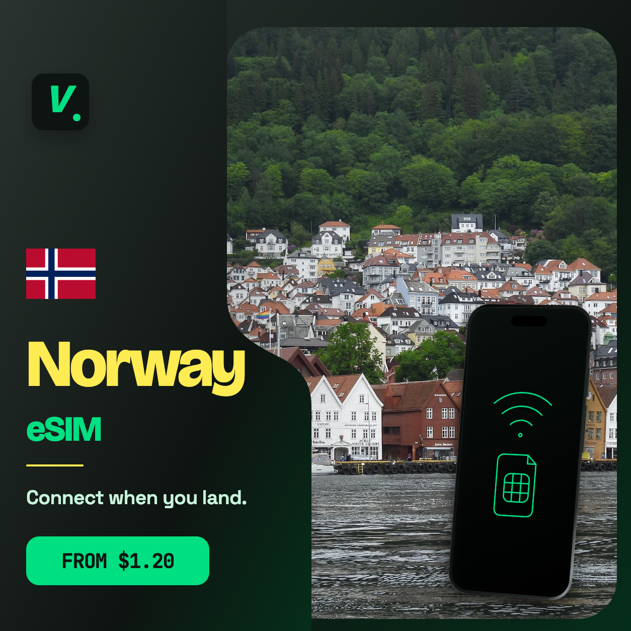 Norway eSIM – prepaid travel data plans