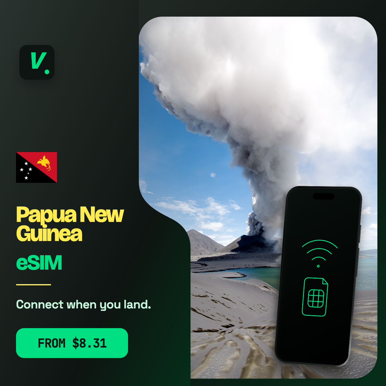 Papua New Guinea eSIM – prepaid travel data plans