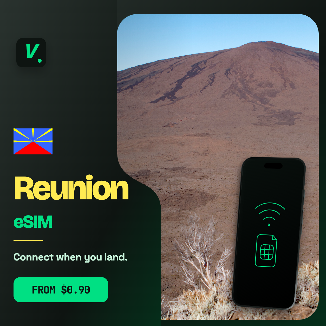 Reunion eSIM – prepaid travel data plans