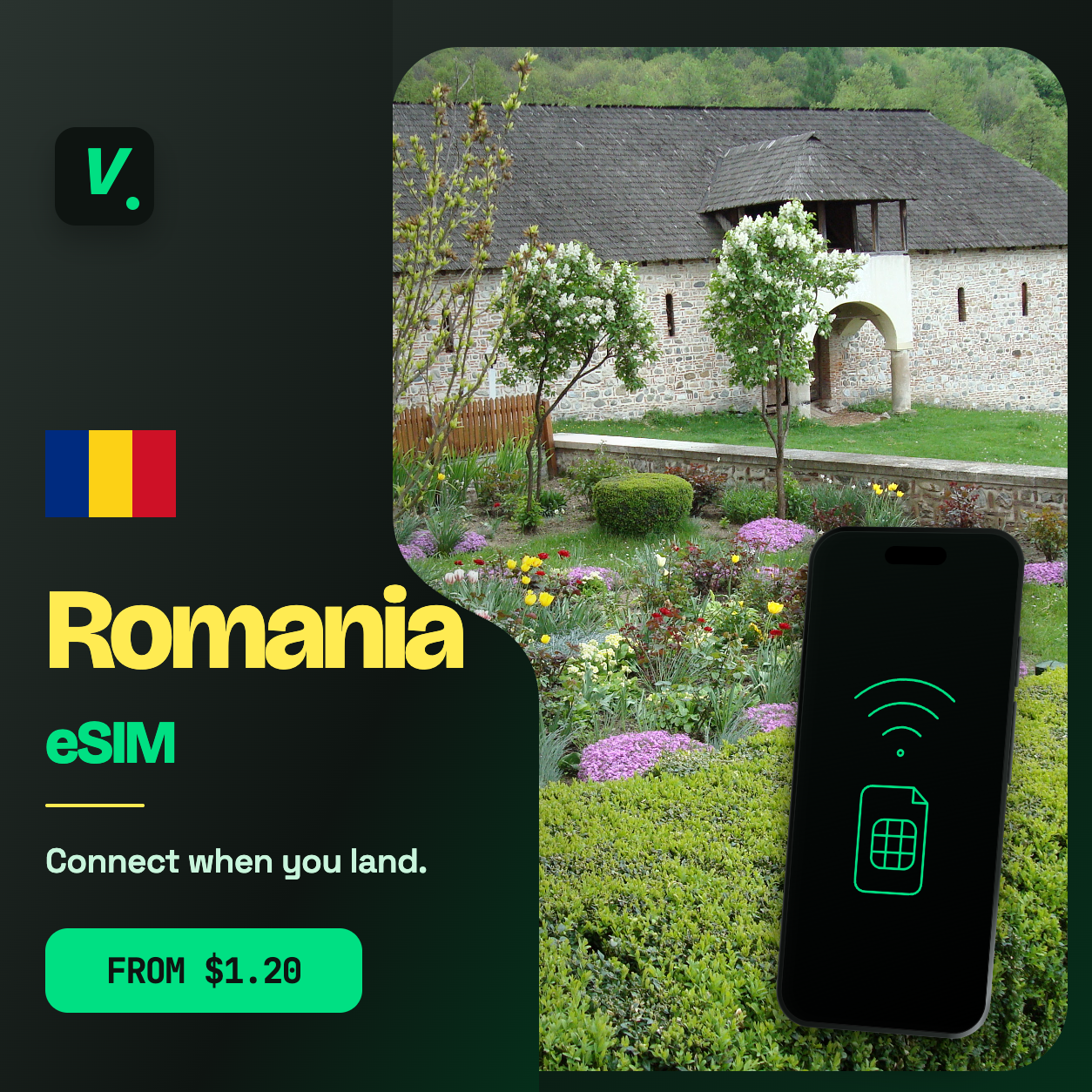 Romania eSIM – prepaid travel data plans