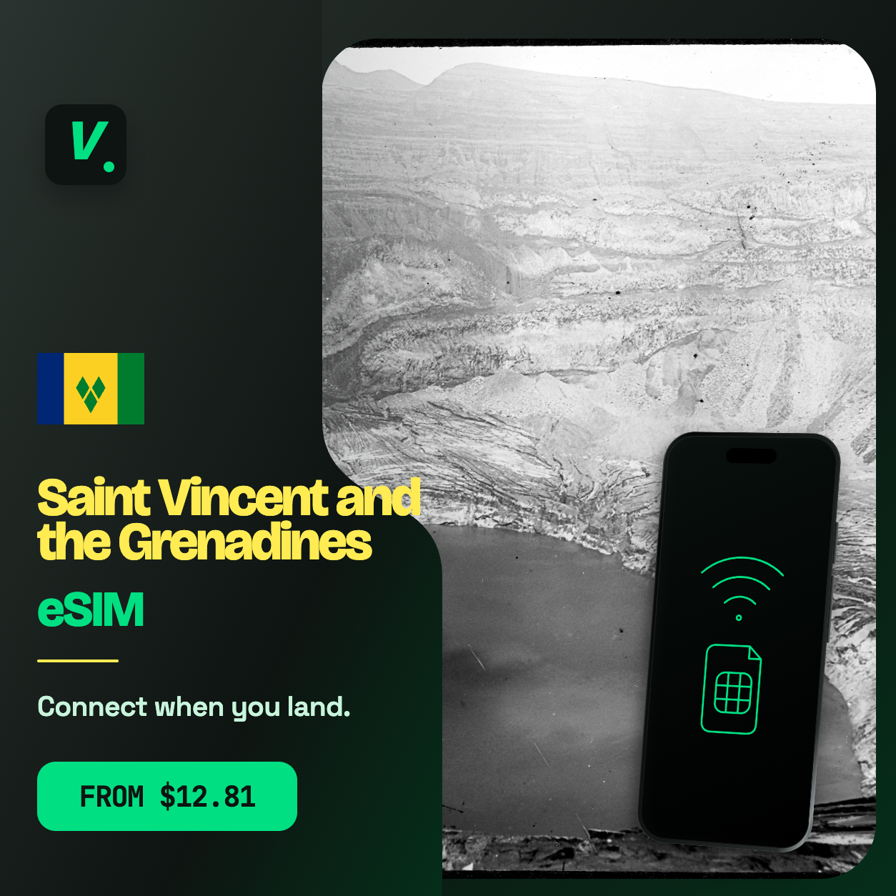 Saint Vincent and the Grenadines eSIM – prepaid travel data plans