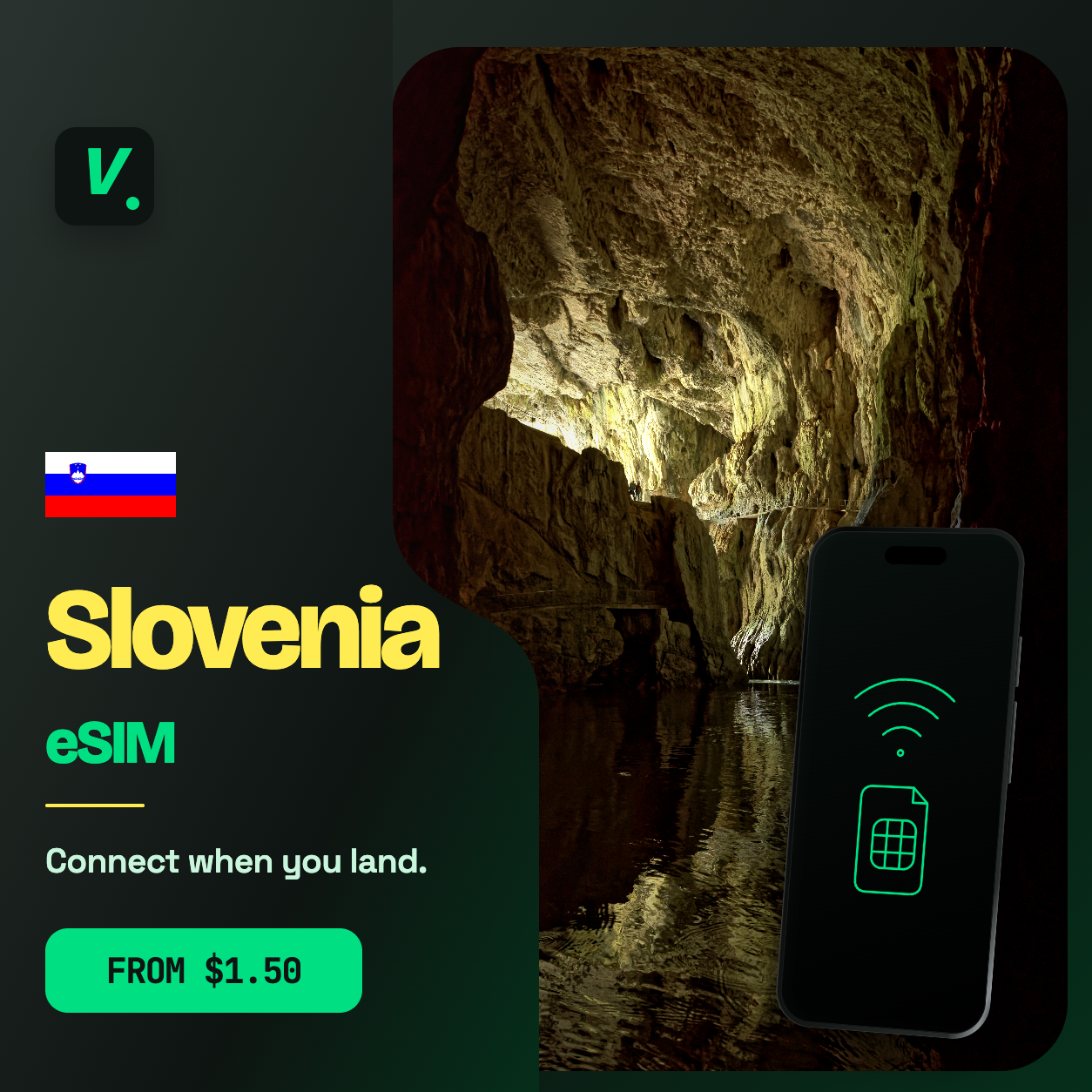 Slovenia eSIM – prepaid travel data plans