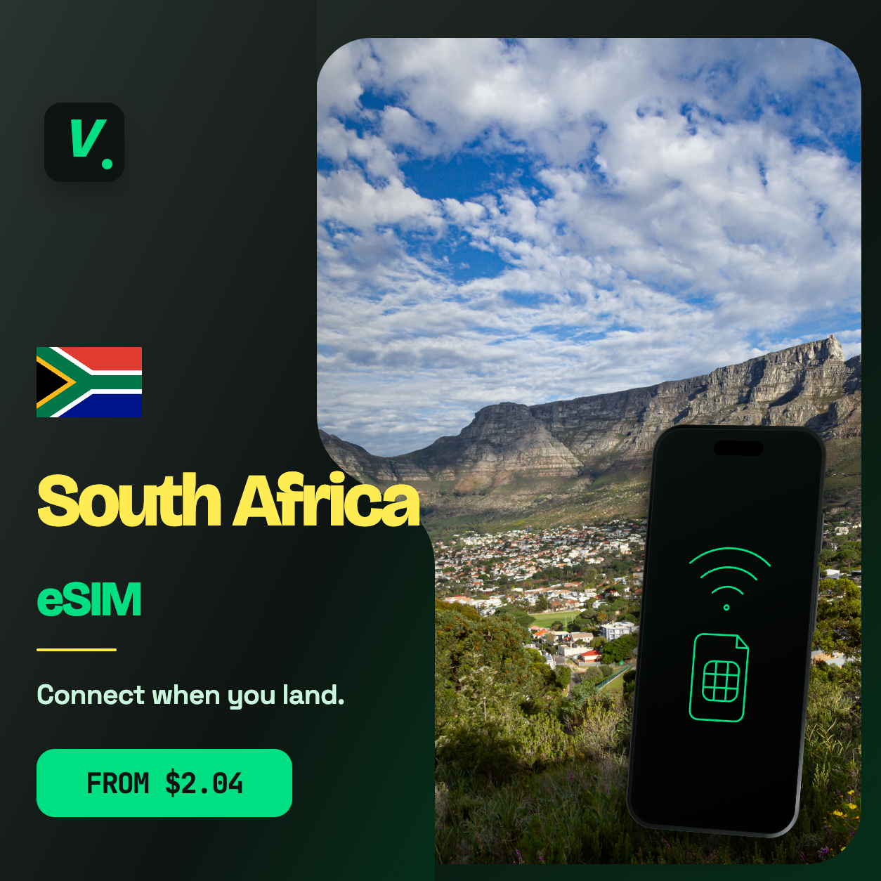 South Africa eSIM – prepaid travel data plans