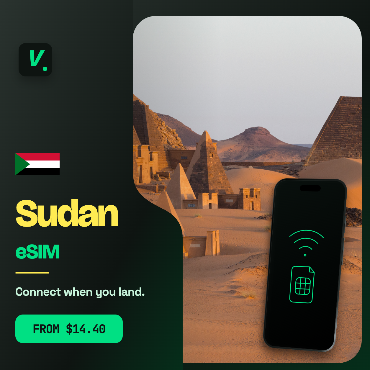 Sudan eSIM – prepaid travel data plans