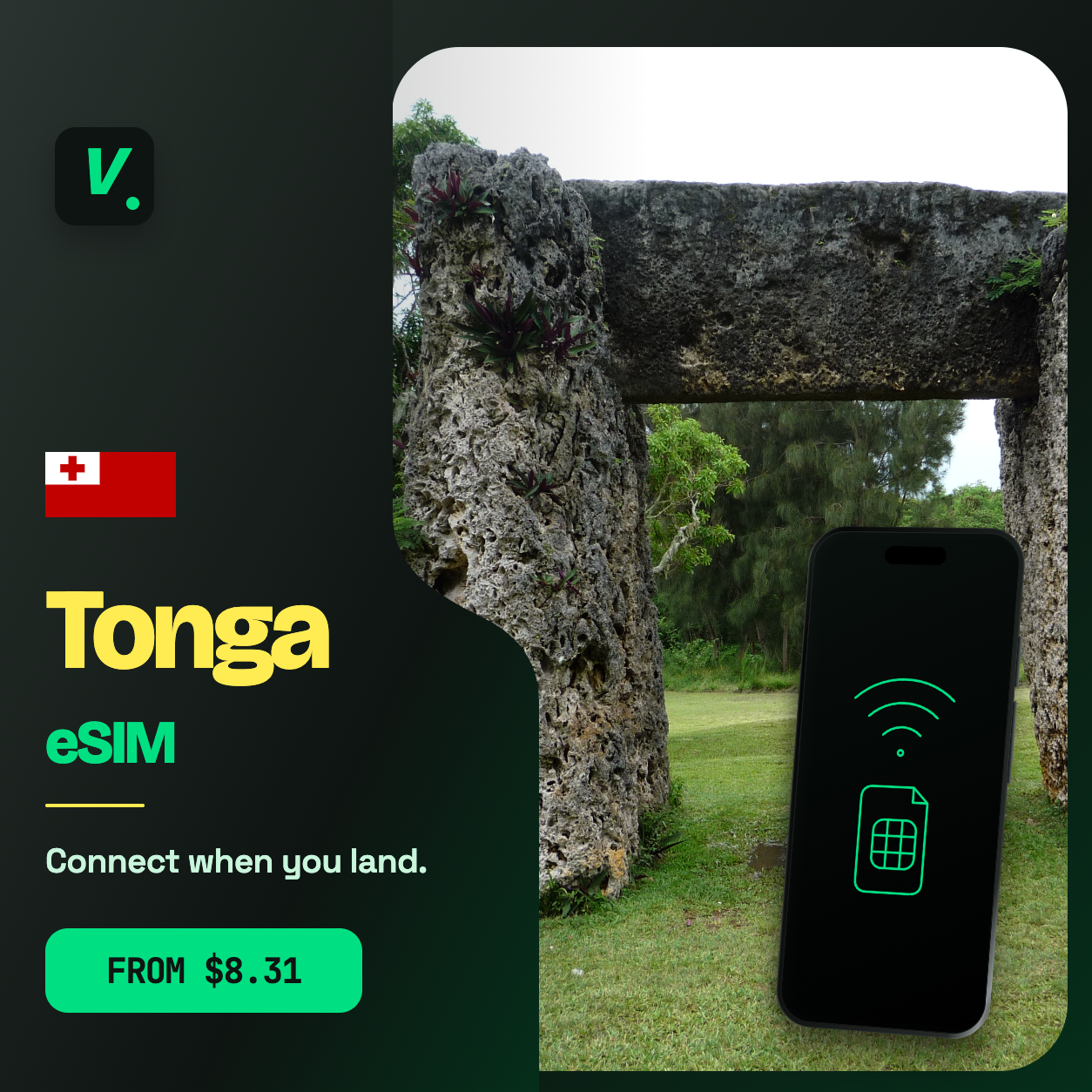 Tonga eSIM – prepaid travel data plans