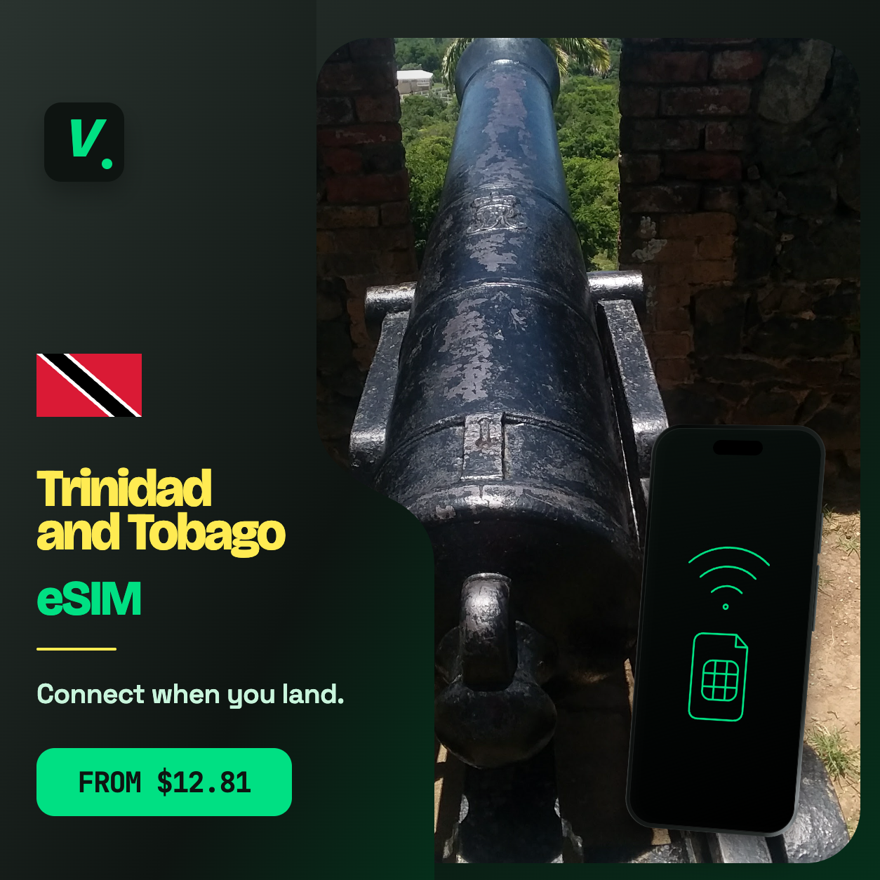 Trinidad and Tobago eSIM – prepaid travel data plans